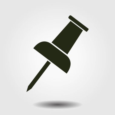  PIN simgesi itmek. Vektör Eps 10. 