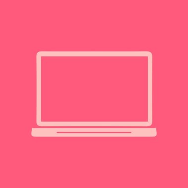 dizüstü bilgisayar kutsal kişilerin resmi, düz tasarım stili, vektör Eps 10, vektör çizim 