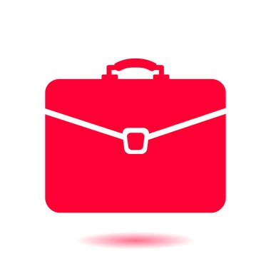 Evrak çantası ikonu, vektör illüstrasyonu. düz tasarım biçimi 