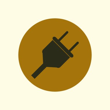 Vektör elektrik dolgu ağı düz simgesi.