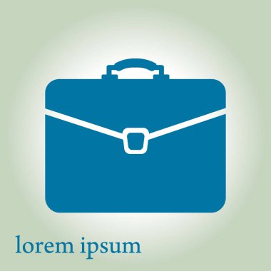 Evrak çantası ikonu, vektör illüstrasyonu. düz tasarım biçimi 