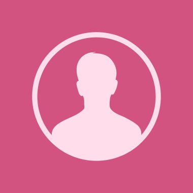 Kullanıcı simgesi simgesi. Kişi sembolü. İnsan avatarı. Düz stil. EPS 10.