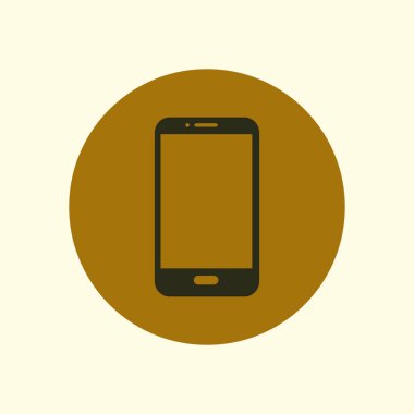 Akıllı telefon simgesinin vektör illüstrasyonu 