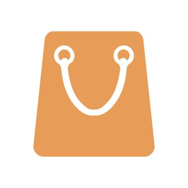 Alışveriş poşeti ikonu. vektör illüstrasyonu