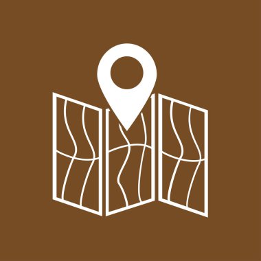 Harita simgesi. Konumu sembolü.