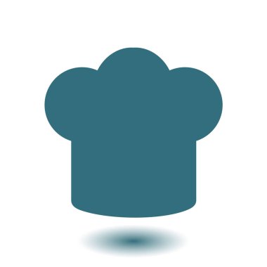 Chef şapka işareti simgesi. Şapka pişirme sembolü.