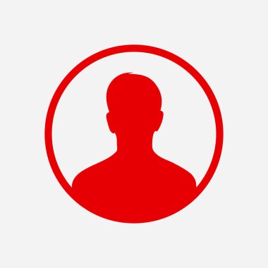 Kullanıcı simgesi simgesi. Kişi sembolü. İnsan avatarı. Düz stil. EPS 10.