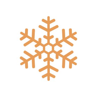 Kar tanesi simgesi. Yılbaşı dekorasyonu.