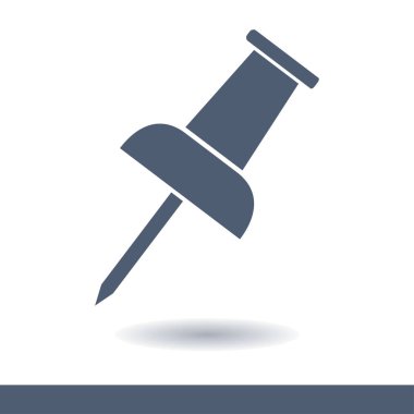  PIN simgesi itmek. Vektör Eps 10. 