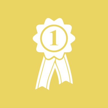  Kurdele simgesi ile rozet. Ödülü rozet şerit erkek ile.