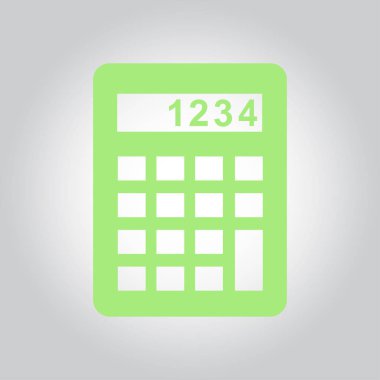 Hesap makinesi simge. Düz tasarım stili. EPS 10