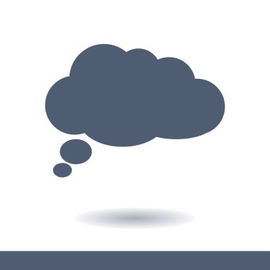 Düz Icon.Vector Eps 10 sohbet. 