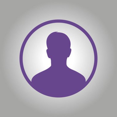 Kullanıcı simgesi simgesi. Kişi sembolü. İnsan avatarı. Düz stil. EPS 10.