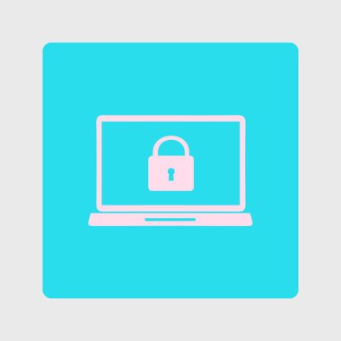 İnternet güvenliği konsepti ikonu. Tanımlama ve koruma simgesi.