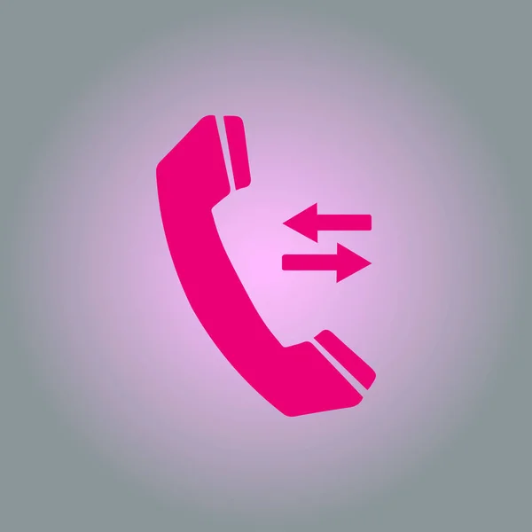 Значок Телефона Плоский Стиль Дизайна Векторная Eps — стоковый вектор