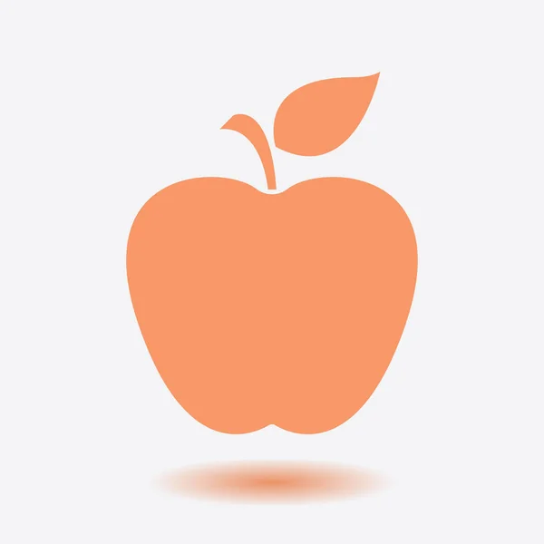 Ícone Apple Ilustração Vetorial Simples — Vetor de Stock