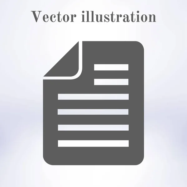Icona Del Documento Illustrazione Vettoriale — Vettoriale Stock
