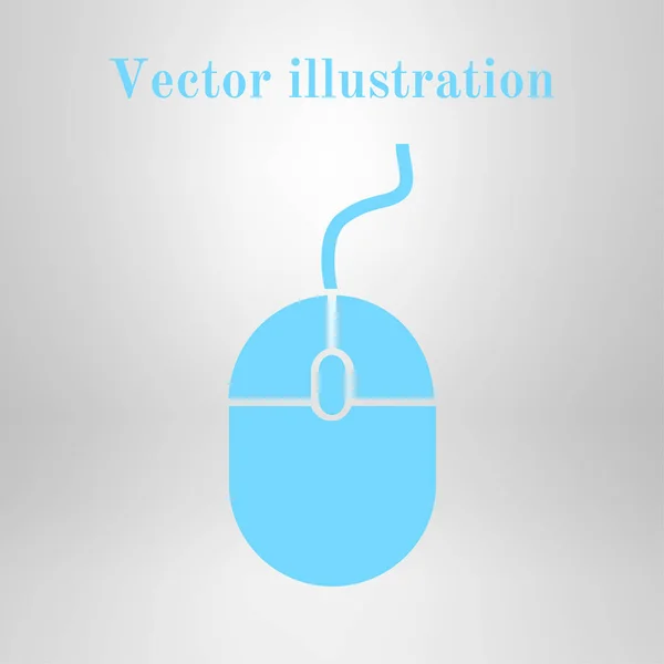 Icône Souris Conception Plate — Image vectorielle
