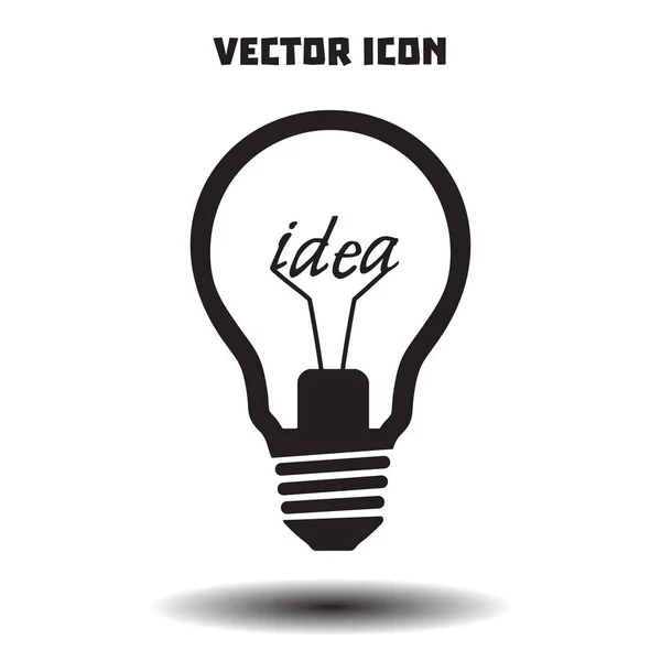 Lichtzeichen Symbol Ideensymbol — Stockvektor