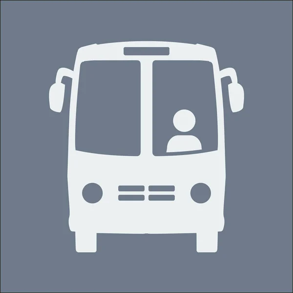 Icono Del Autobús Símbolo Autobús Escolar — Archivo Imágenes Vectoriales