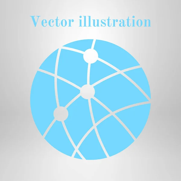 글로벌 네트워크 아이콘 — 스톡 벡터