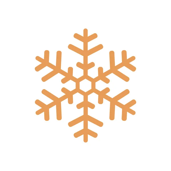 Εικονίδιο Νιφάδα Χιονιού Νέο Έτος Διακόσμηση — Διανυσματικό Αρχείο