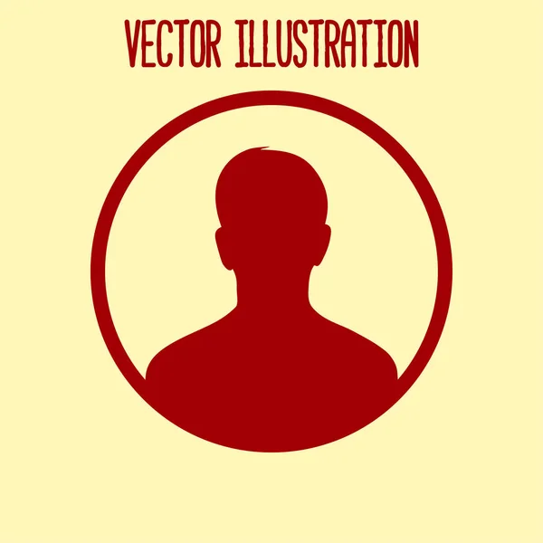 Ikona Znaku Uživatele Symbol Osoby Lidský Avatar Flat Styl Eps — Stockový vektor