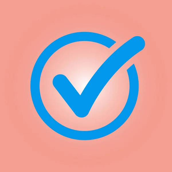 Check List Button Icon Check Mark Sign — Stock Vector