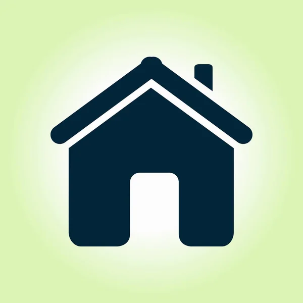 Vektor Home Icon Flachen Stil — Stockvektor