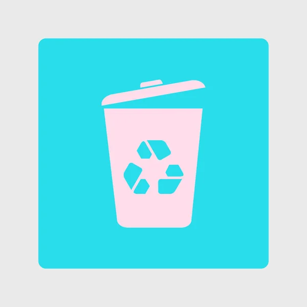 Trash Can Icon Vector Eps10 Illustration — Stock Vector