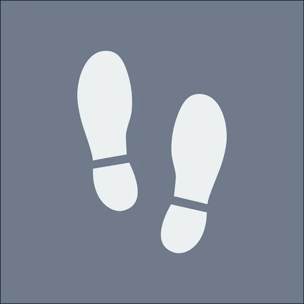 黒奥付裏靴アイコン フラットなデザイン スタイル — ストックベクタ
