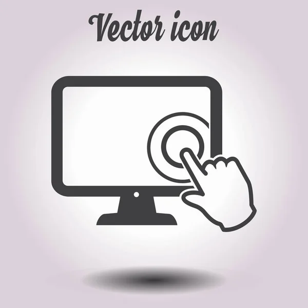 Icône Moniteur Écran Tactile — Image vectorielle