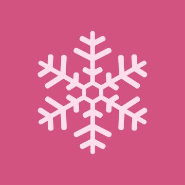 Kar tanesi simgesi. Yılbaşı dekorasyonu.