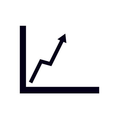 İş grafiği. Grafik düz simgesi