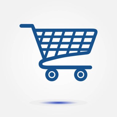 grafik alışveriş düz simgesi