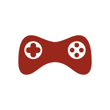 Gamepad simgesi. Vektör. Düz tasarım stili