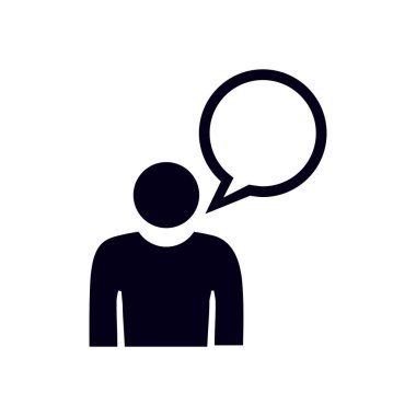 Kullanıcı simgesi simgesi. Kişi sembolü. İnsan avatarı. Düz stil. EPS 10.