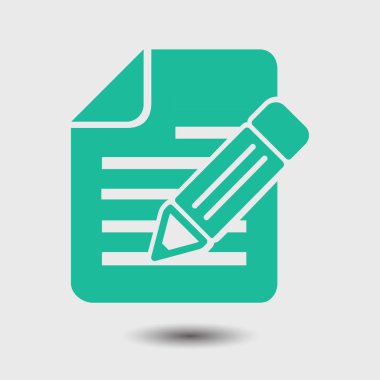 kalem simgesine sahip belge.