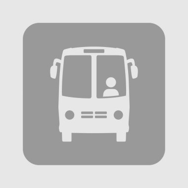 Otobüs simgesi. Schoolbus simbol.