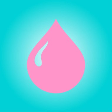 Kan damlası ikonu. Vektör illüstrasyonu