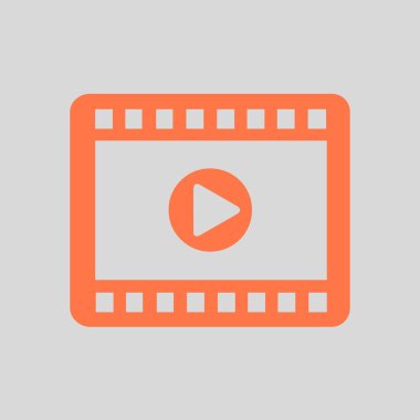 video simgesi. düz tasarım stili. vektör eps 10.