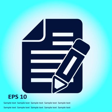 belge simgesi. vektör illüstrasyonu