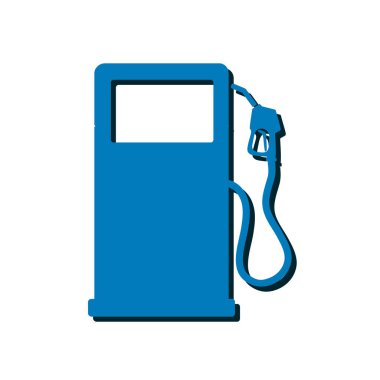 Benzin pompa meme işareti. Benzin istasyonu simgesi. Düz tasarım stili.