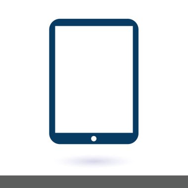 Modern dijital tablet Pc simgesi. Düz tasarım simgesi. EPS 10 vektör.