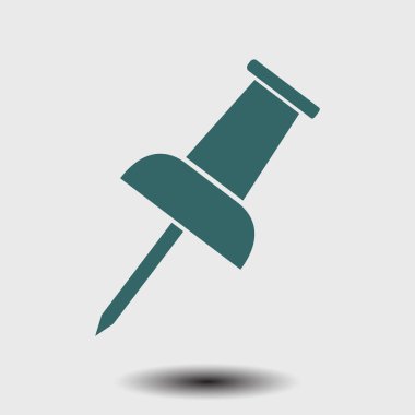  PIN simgesi itmek. Vektör Eps 10. 