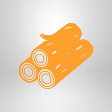 Ahşap simgesi. Tüm oduncu. Yenilenebilir kaynak erkek.