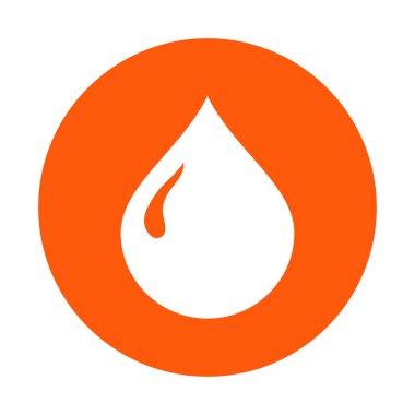 Kan damlası ikonu. Vektör illüstrasyonu