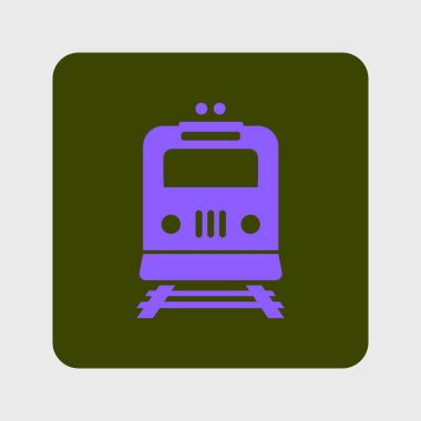 Tren simgesi. Metro erkek. Tren istasyonu işareti.