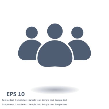 Takım iş simgesi. Ofis çalışanları ve iş takım.