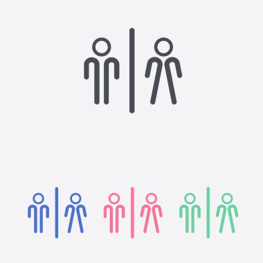 Tuvalet işareti simgesi.